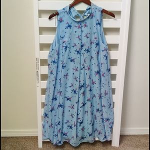 Light blue floral dress